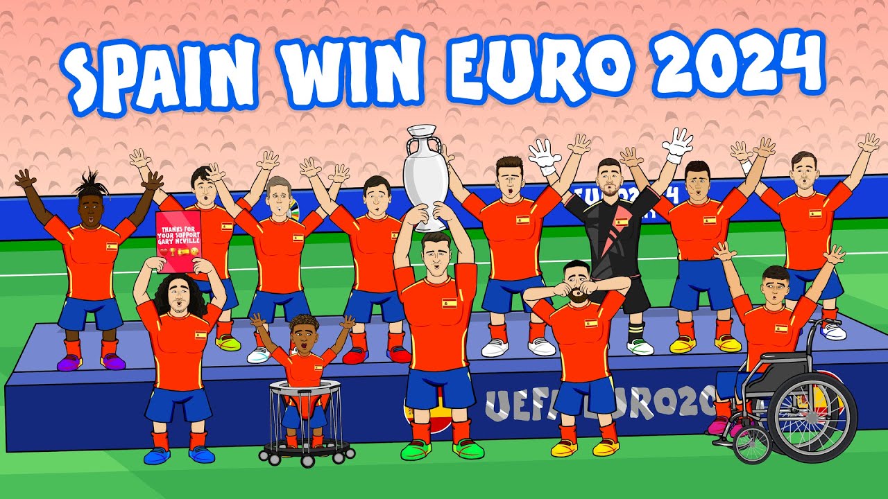 ИСПАНИЯ ВЫИГРАЛА ЕВРО-2024🏆 (2-1 против Англии: лучшие моменты)