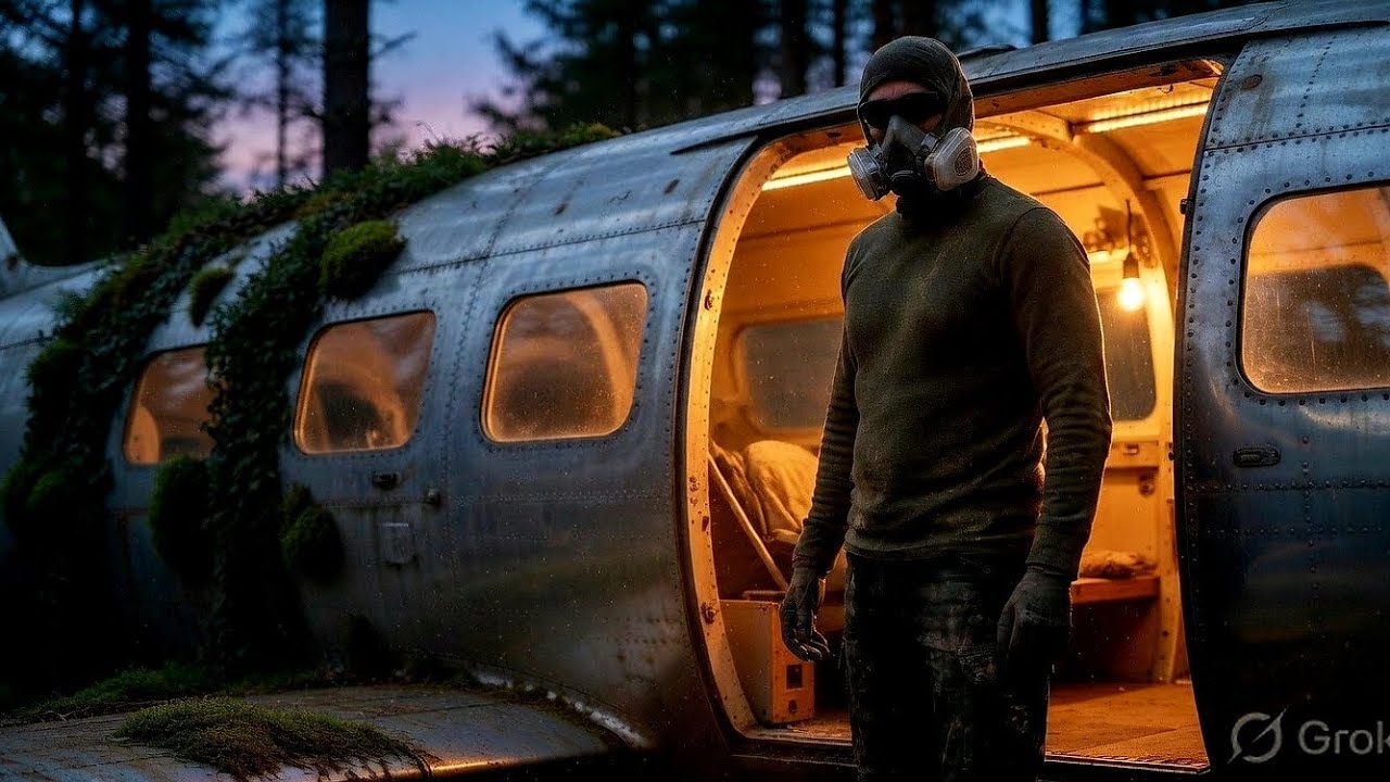 Building a Luxury Secret Home Inside an Abandoned Airplane in the Deep Forest
