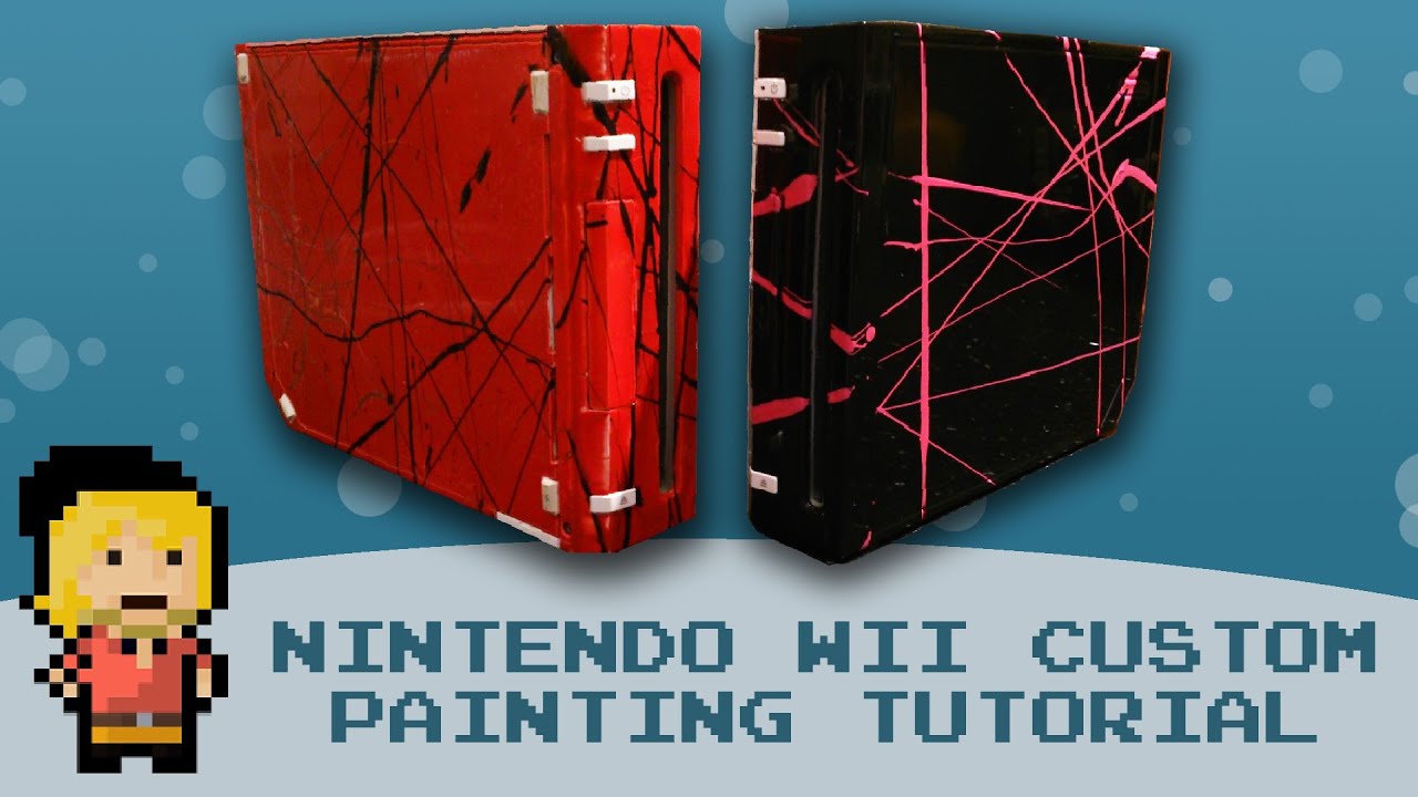 [TUTORIAL] DIY Nintendo Wii Custom Case Painting!