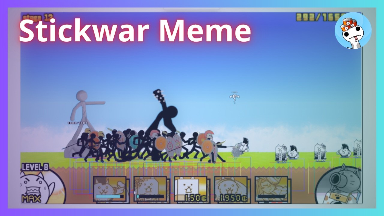 Stickwar Meme in BCU (using Battle cats ultimate)