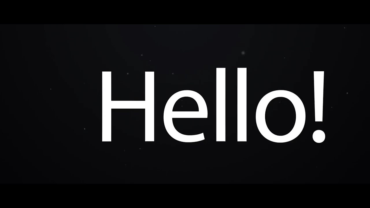 Kinetic Typography Intro - Dont Blink