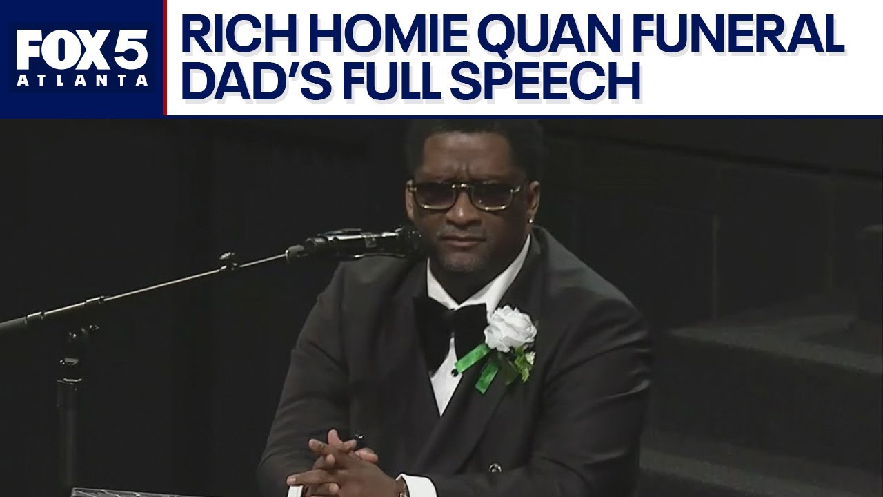 FULL SPEECH: Corey Lamar's emotional goodbye to his son Rich Homie Quan | FOX 5 News