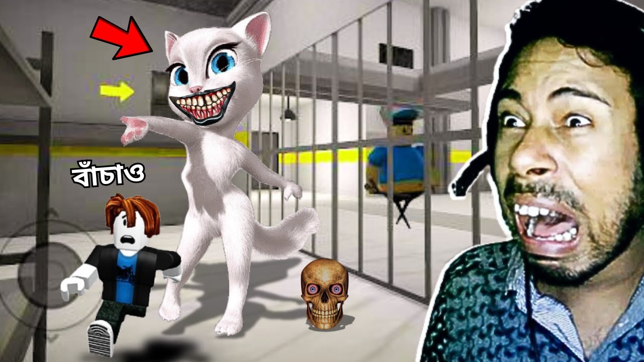 I ESCAPED ANGELA BARRY'S PRISON RUN IN ROBLOX😱