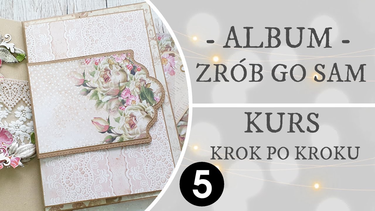 Album krok po kroku #5 Belly band klapki i tagi. WARSZTAT DARMOWY. SCRAPBOOKING