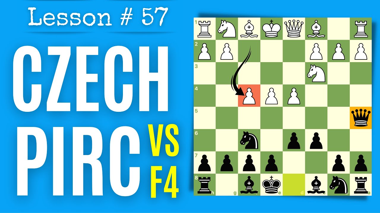 Chess Lesson # 57: Czech Pirc Defense VS 4. f4