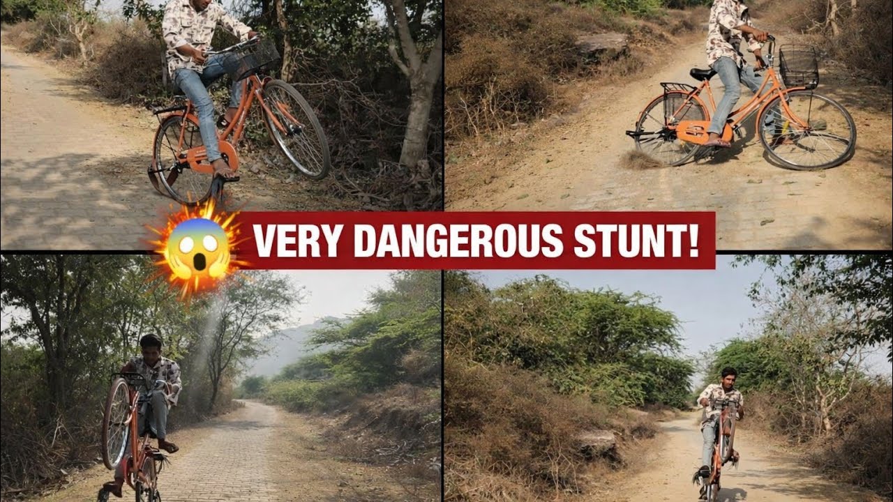 Aaj Cycle Se Kiye Unique Unique Stunt 😲