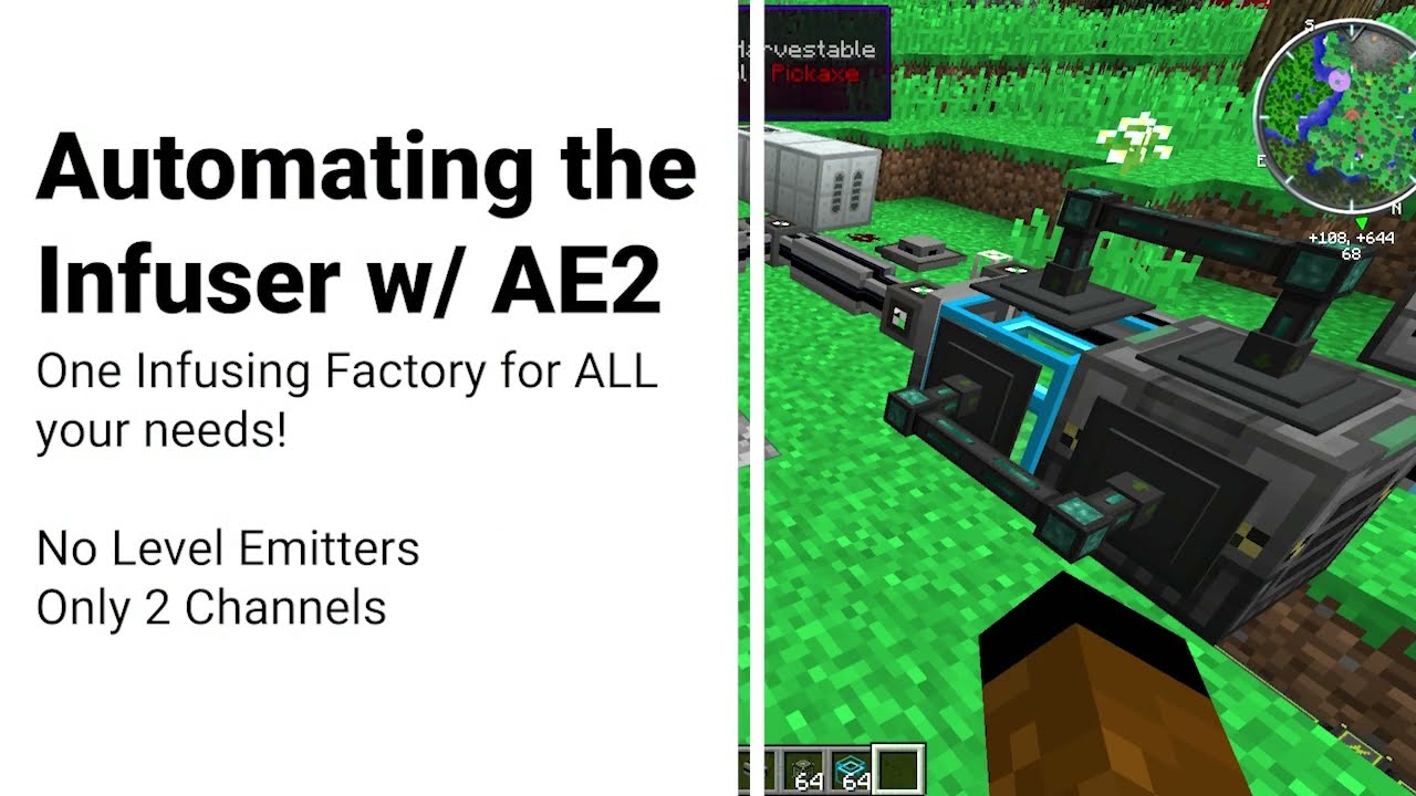 Automatic Mekanism Infusing with AE2 / ONE Infuser for EVERYTHING [1.12.2]