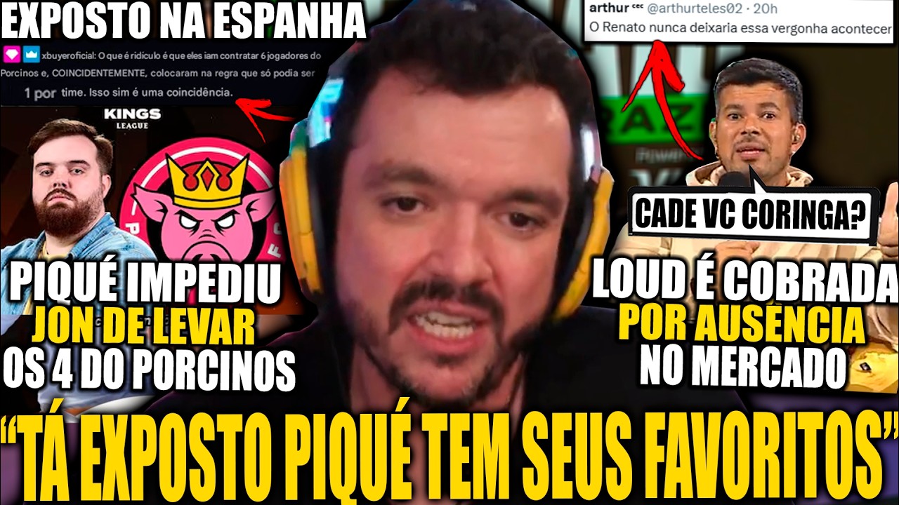 GRAVE! GAULÊS SOLTA O VERBO APÓS SER EXPOSTO PIQUÉ BENÉFICIANDO O PORCINOS CONTRA JON VLOGS!