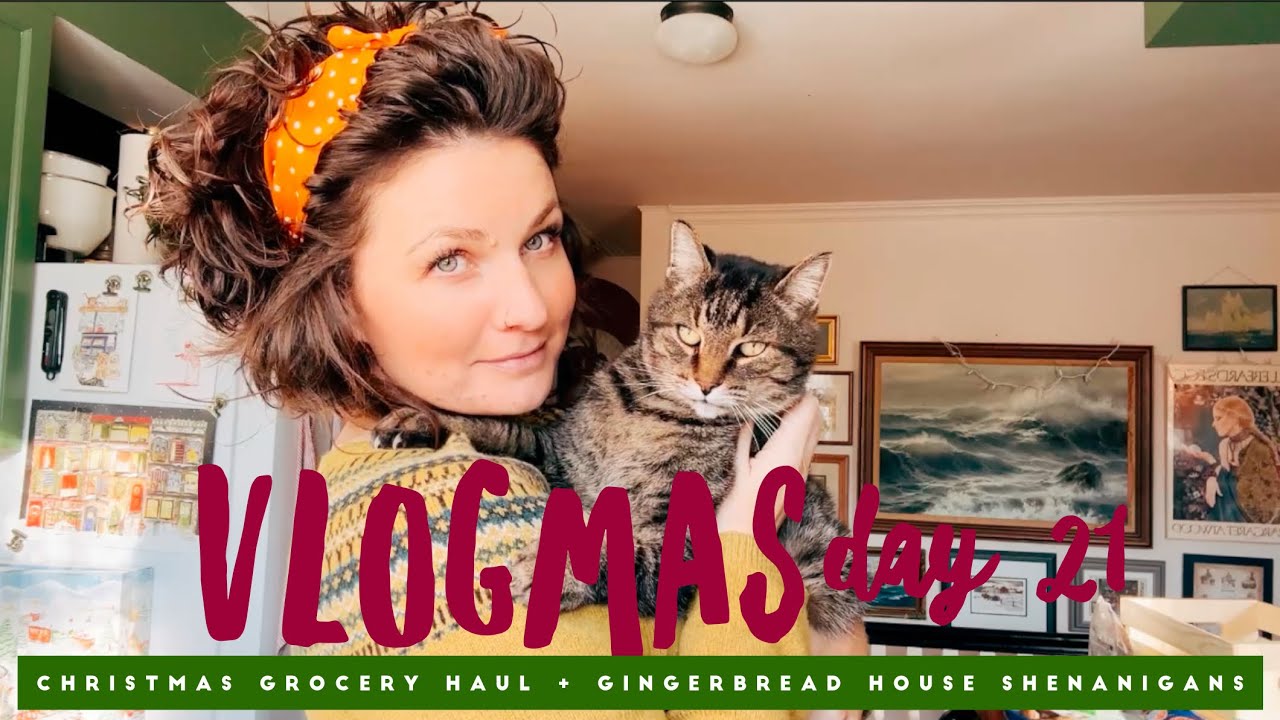 🛍️Christmas Grocery Haul + Gingerbread house shenanigans + Viral Popping Cranberries