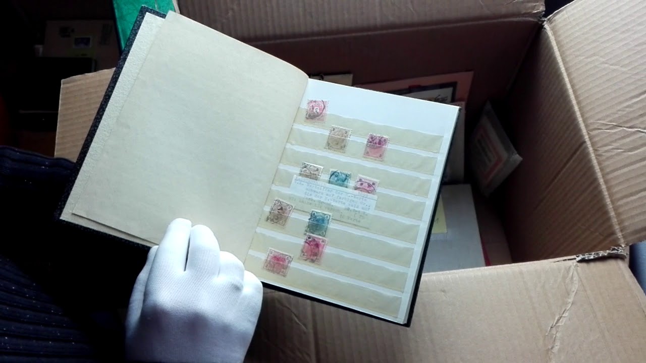 Unboxing Karton 1 einer 50-Karton-Briefmarkensammlung
