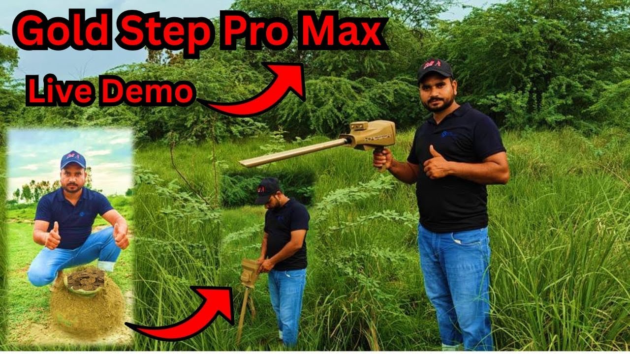 Live Demo : Gold Step Pro Max Long Range Locator | long range gold detector | long range locator