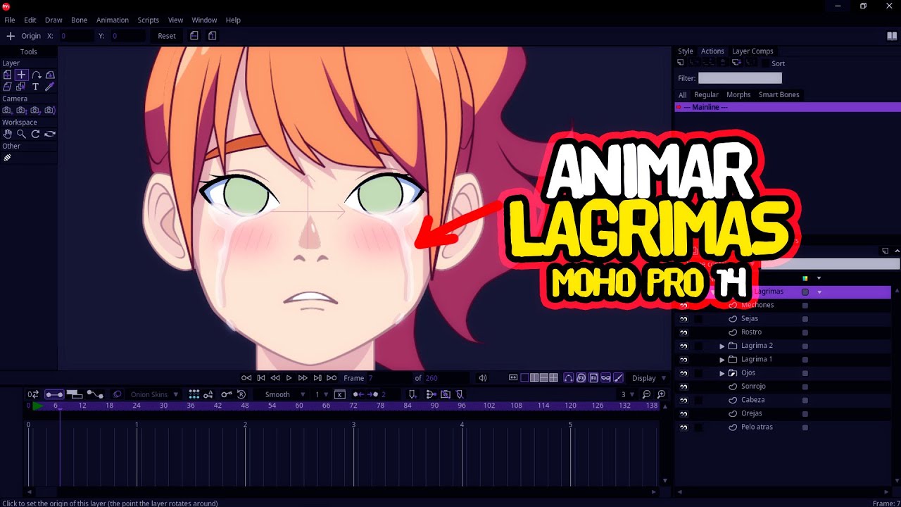TUTORIAL COMO ANIMAR LAGRIMAS EN MOHO PRO 14 #mohopro #mohoanimation