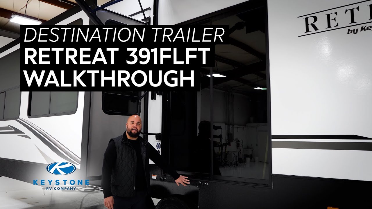 A Keystone Destination Trailer - The Retreat 391FLFT. See the HUGE loft!
