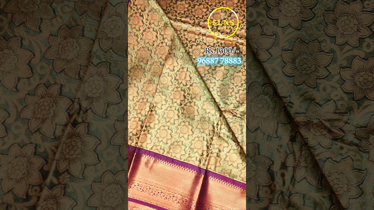 Trending Samunthrika Pattu💚🥻✨ #srilakshminarayana #slnssarees #saree #elampillaisarees #shorts