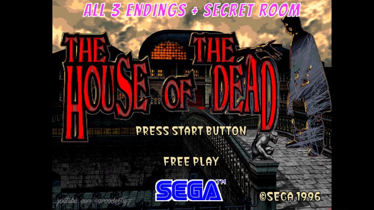 House of The Dead Arcade  (1996) 4k/60fps Sega Model 2 - All 3 Endings + Secret Room