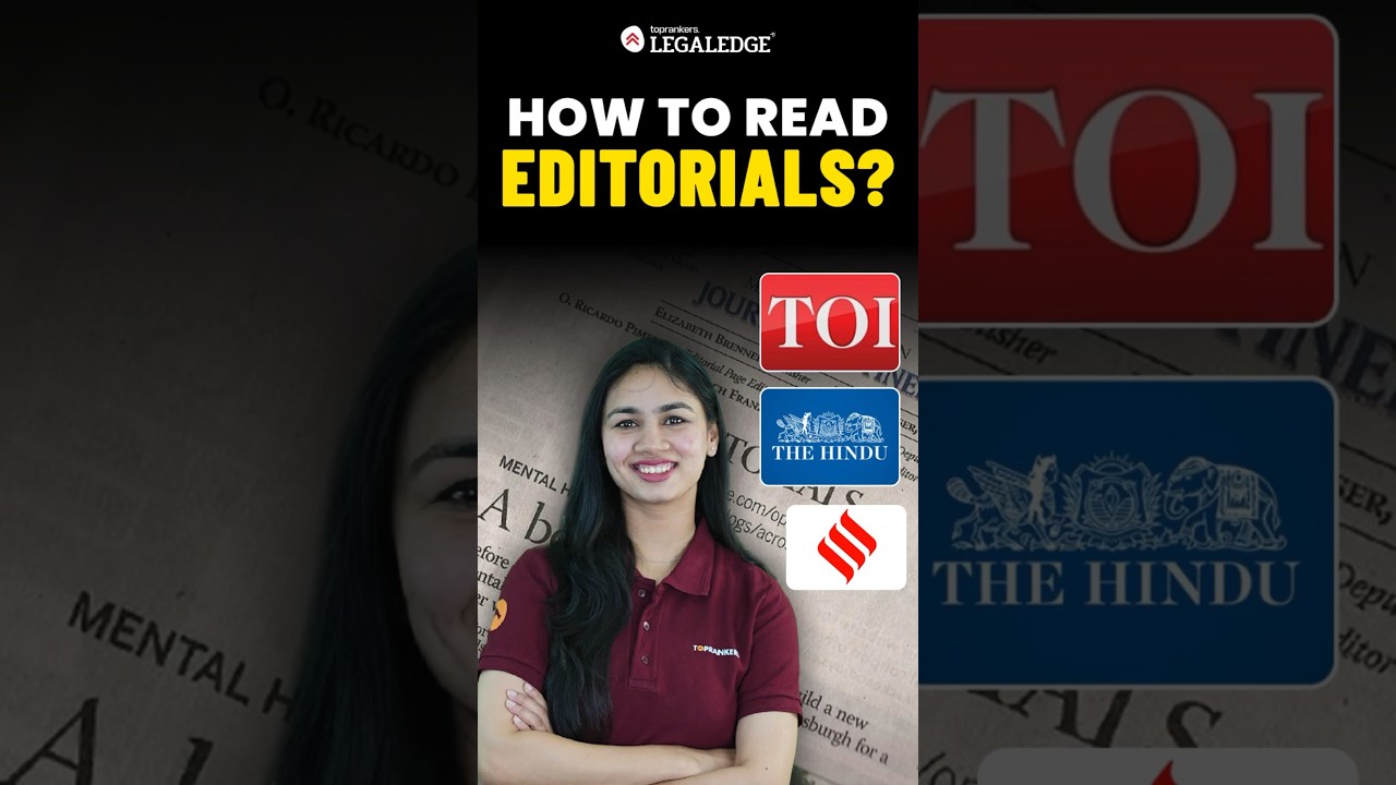 How to Read Newspaper Editorials for CLAT? 📰📚 #clat2025 #clatpreparation