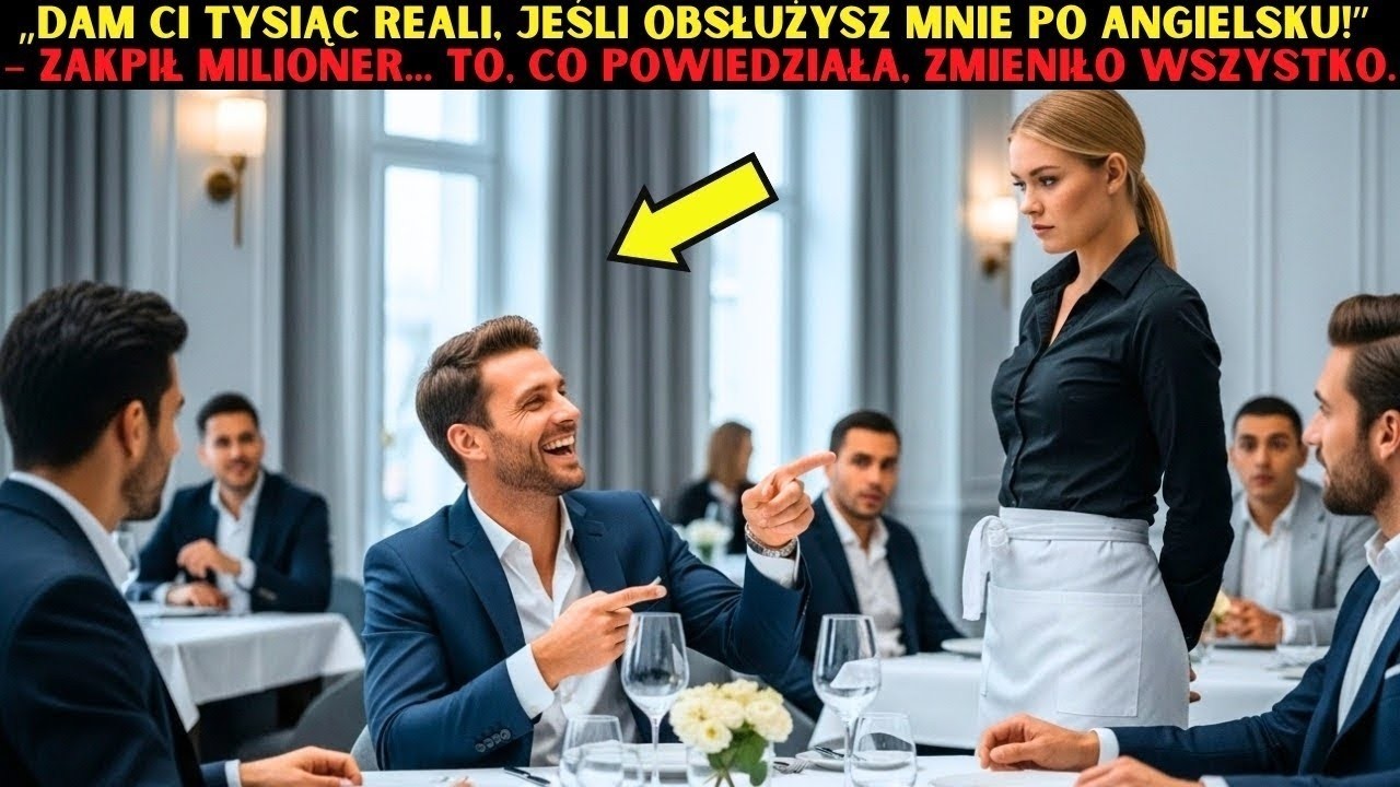 „DAM CI TYSIĄC ZŁOTYCH, JEŚLI OBSŁUŻYSZ MNIE PO ANGIELSKU!” – ZAKPIŁ MILIONER… TO, CO POWIEDZIAŁA