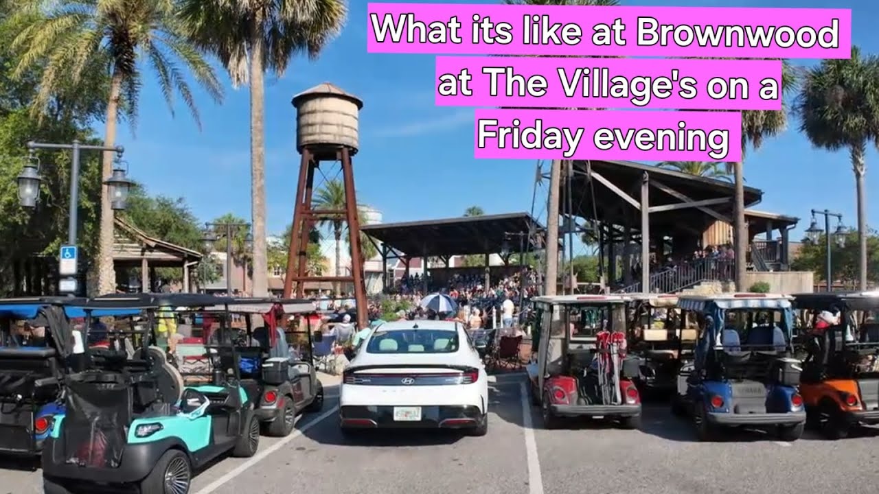 RIDING AROUND BROWNWOOD SQUARE AT THE VILLAGES