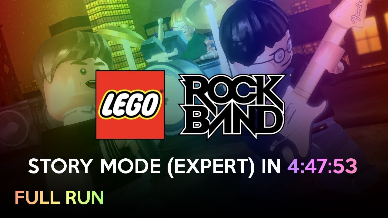 2xWR 4:47:53 | Story Mode Expert Difficulty | LEGO Rock Band Speedrun
