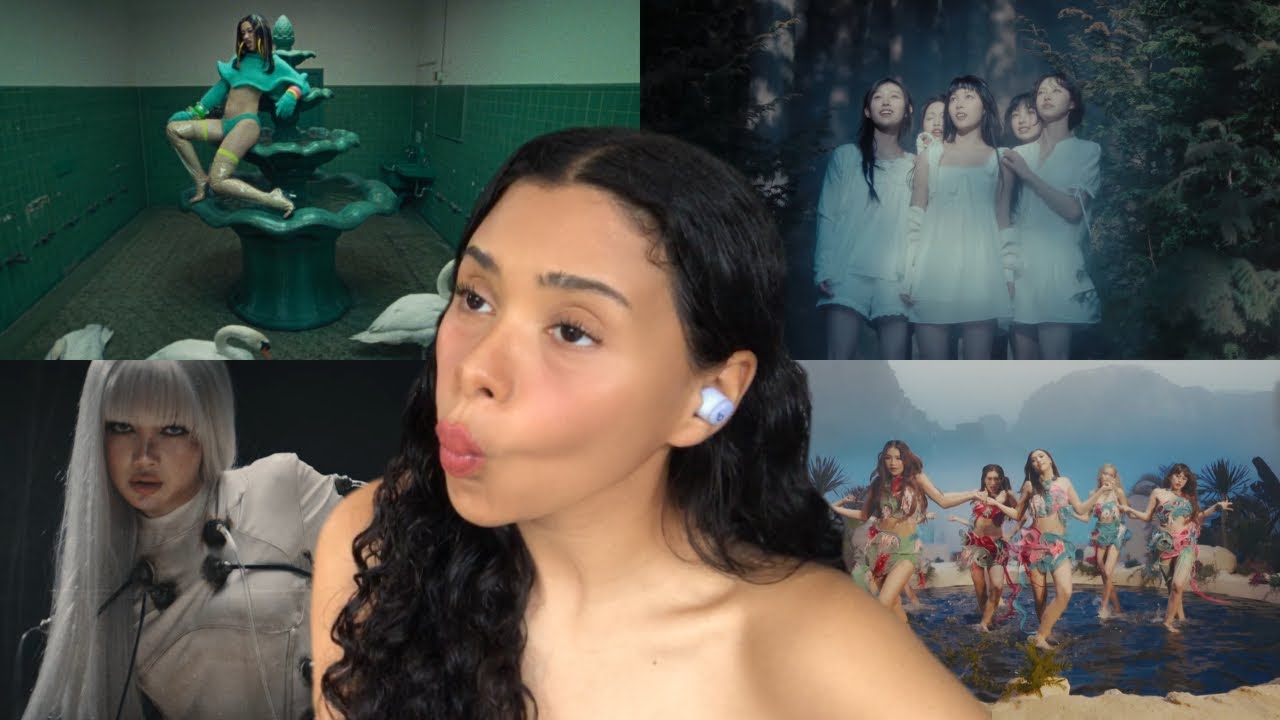 KATSEYE 'PINKY UP' / RESCENE 'Runaway' / LISA 'Bad Angel' / BINI 'Blush' MV | РЕАКЦИЯ!!