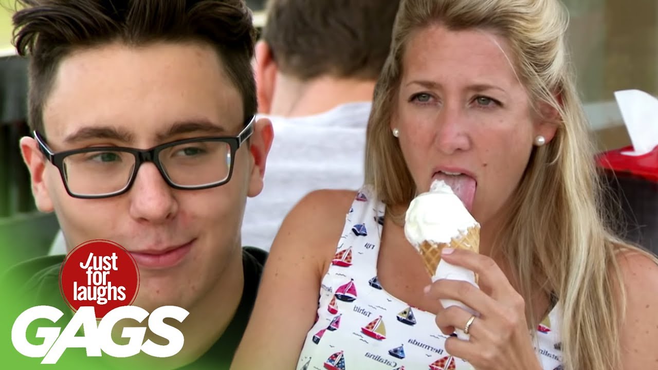 Men Think Blind Woman is Flirting With Them