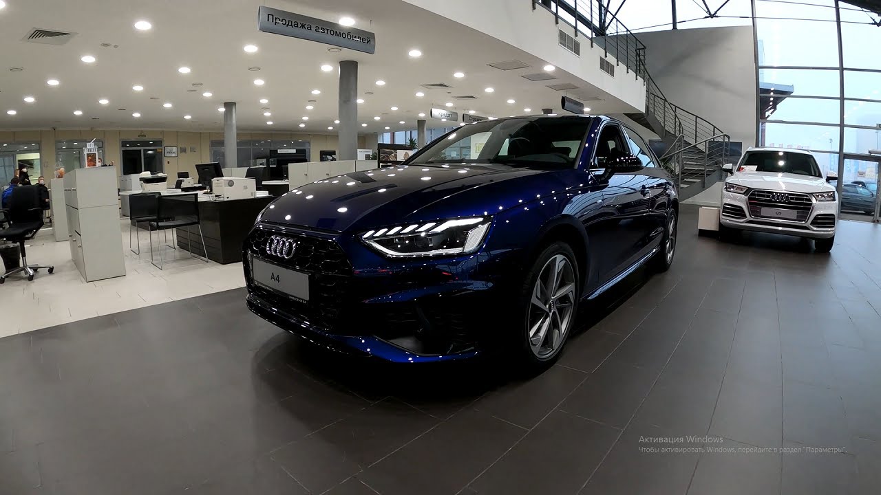 Солидная AUDI A4 2021 года (S line) - Визуальный обзор от первого лица!