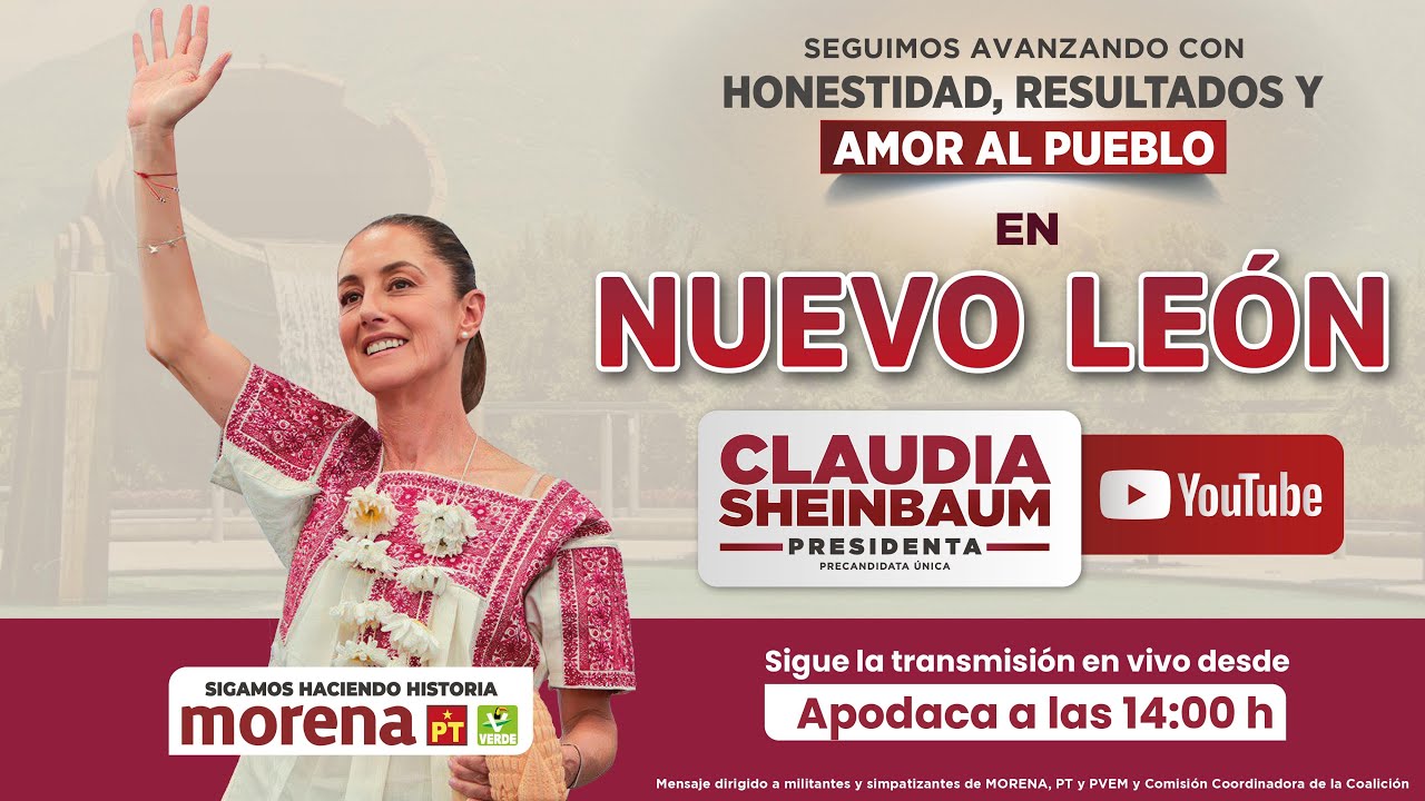 Encuentro con militantes y simpatizantes de Morena en Apodaca, Nuevo León