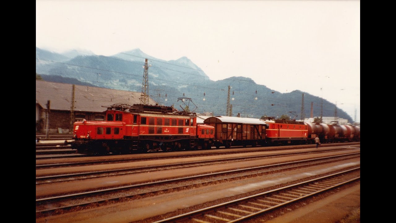Arlbergbahn 1985, Teil 2/3, Rh1020, 1110, 1180, 1042 der ÖBB, Stummfilm