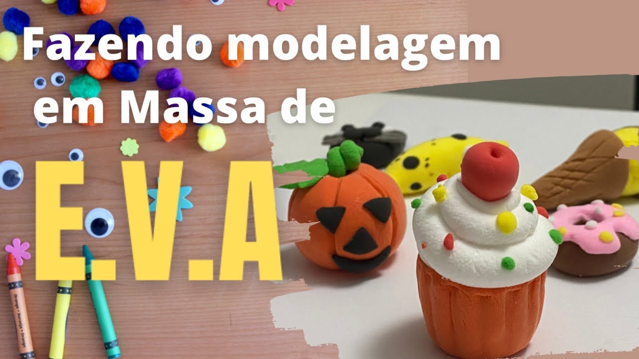 Massa de E.V.A. DIY! Como fazer lembranças, chaveiros, brinquedos!! Testando Materiais.