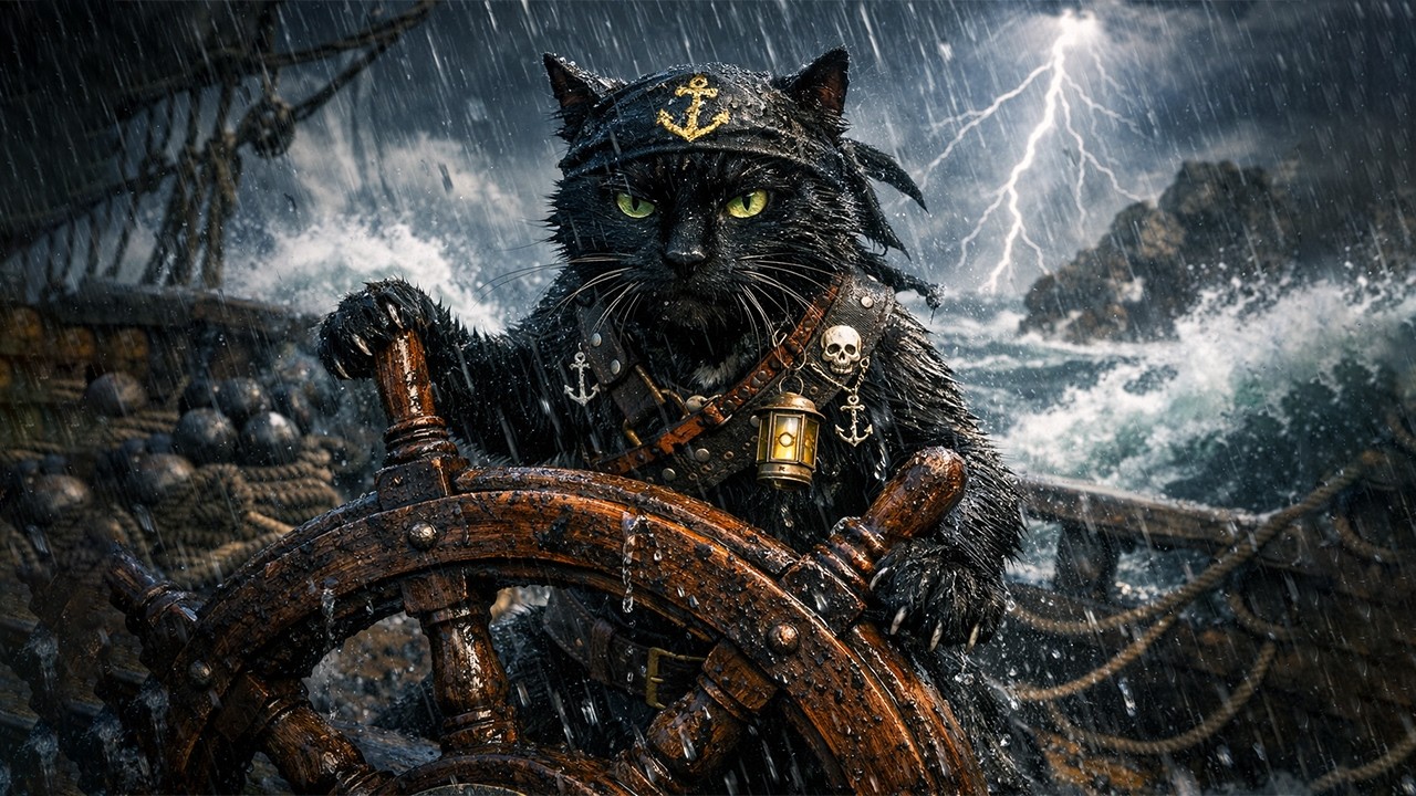 Чорні Коти Морських Глибин: Талісмани Піратів та Адміралів 🐱⚓ | Мапа Легенд