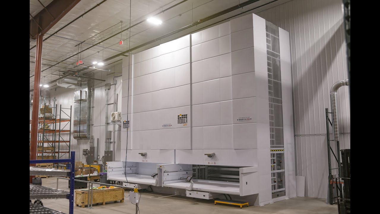 Vertical Lift Module for Parts Storage