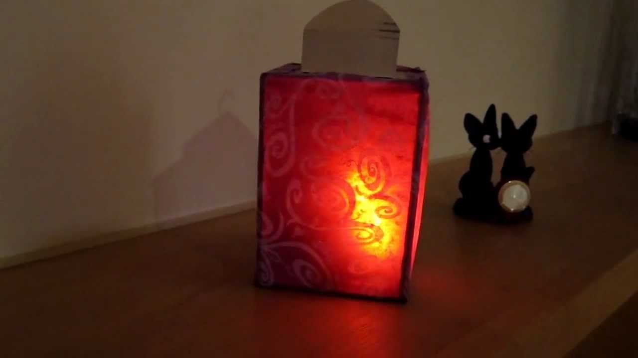 Ramadan lantern with Cylon eyes lighting