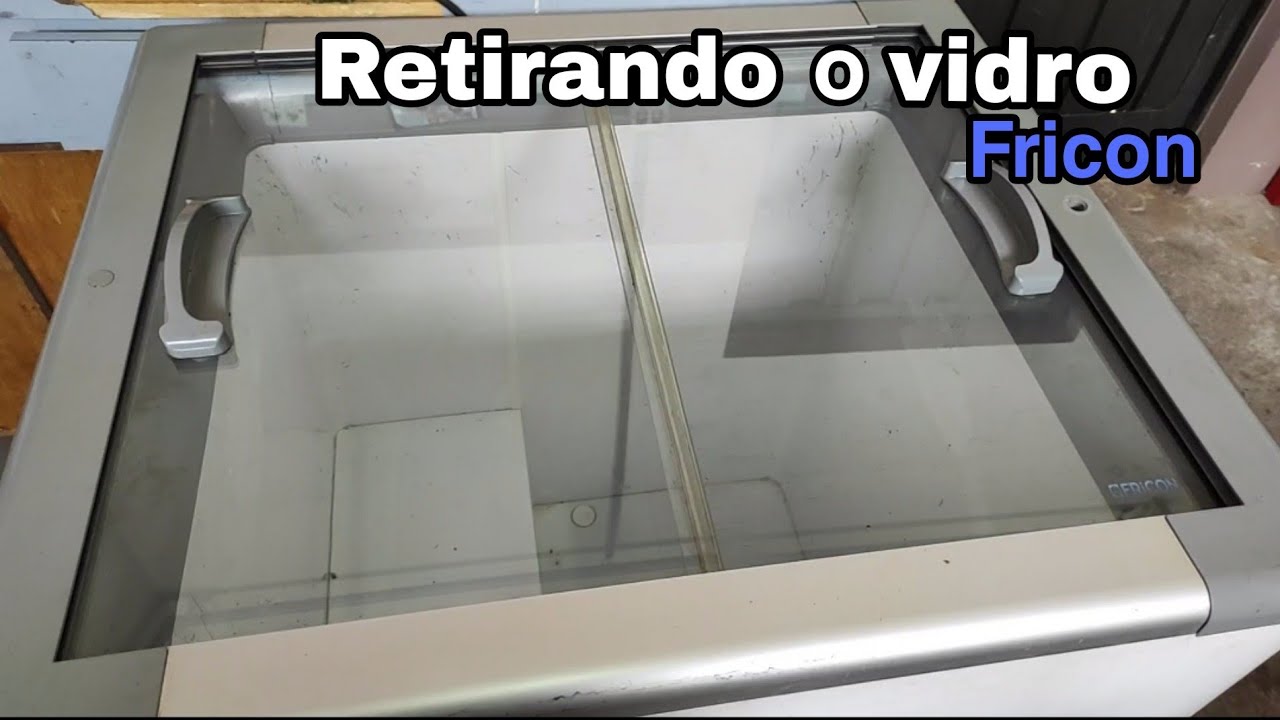 Como retirar as tampas de vidro do freezer fricon