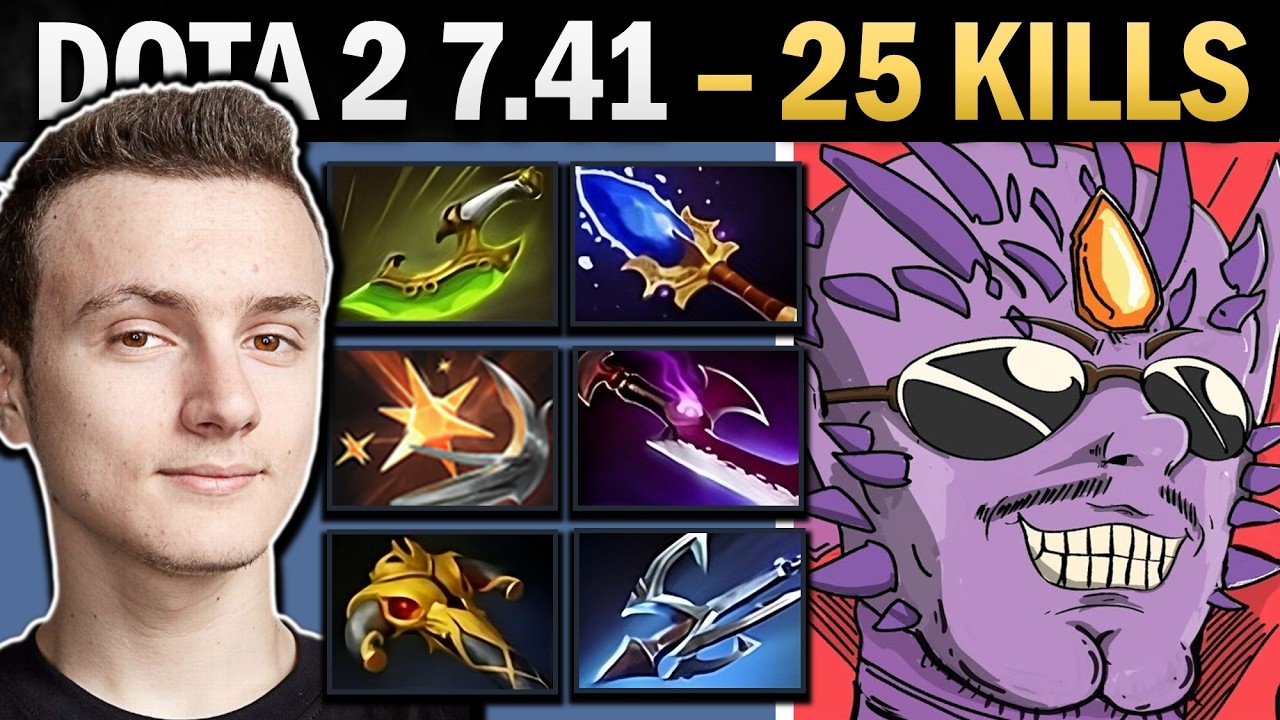Lion Dota 2 7.41 with 25 Kills and Silveredge - Dota Gameplay