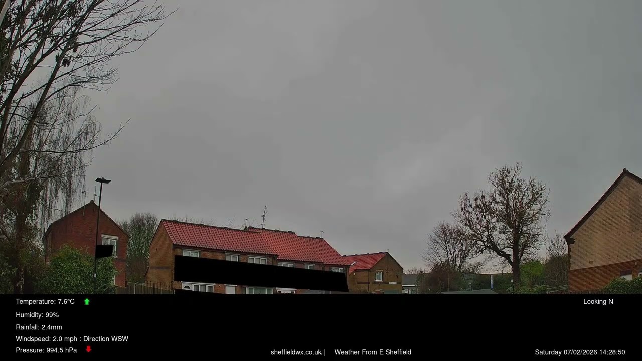 Time-Lapse 07 February 2026  - Sheffield UK