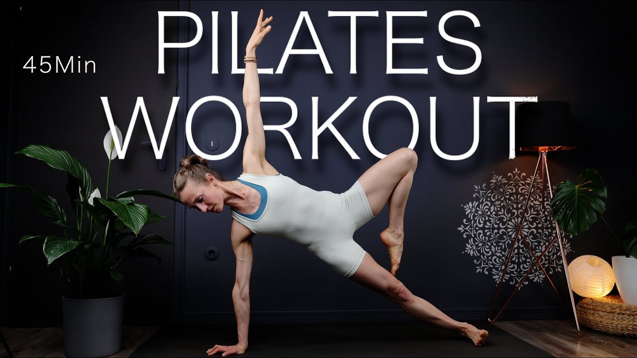 45 Min Full Body Pilates für Fortgeschrittene | effektives Power Pilates Workout ohne Geräte