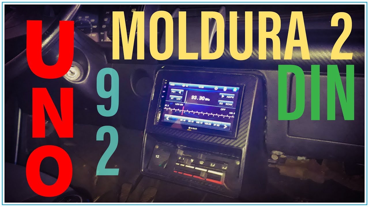 #3 FIZ UMA MOLDURA 2 DIN PARA MEU UNO- FALAR ROBINHO- MEU UNO 92- CENTRAL MULTIMIDIA