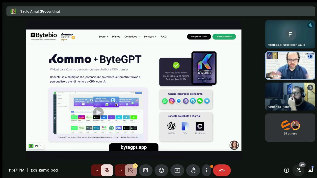 [Live] ByteGPT V2 e Kommo: Automação com IA, Dify, n8n, Templates JSON e Google Calendar