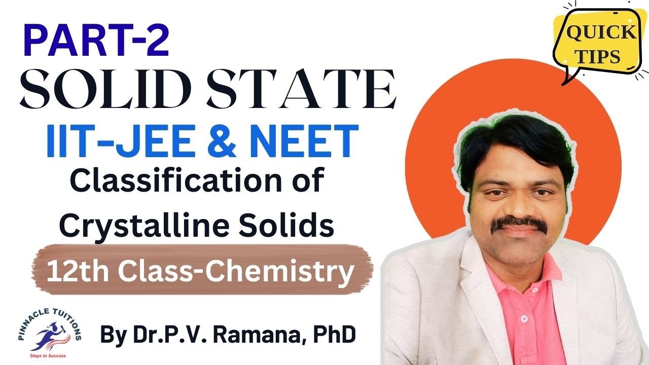 Solid State: Classification of Crystalline Solids|IIT-JEE & NEET|Part-2