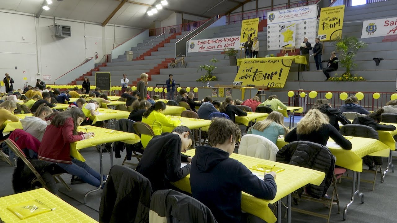 Dictée du Tour à Saint-Dié avec Jean-Paul Ollivier