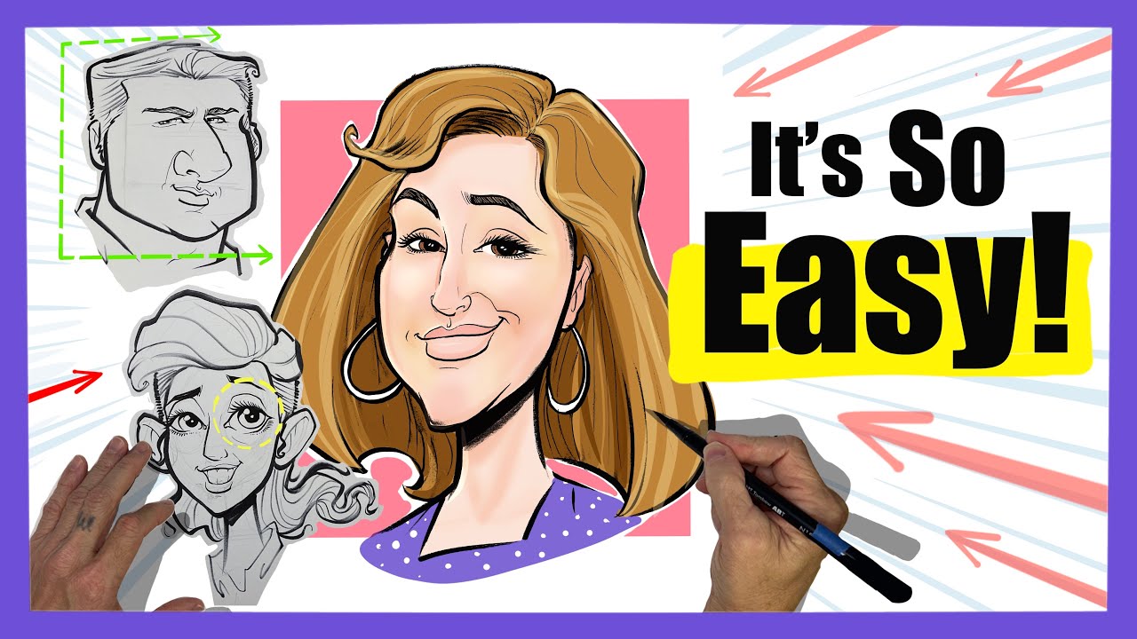 The Easiest Caricature Drawing Exercise Ever￼