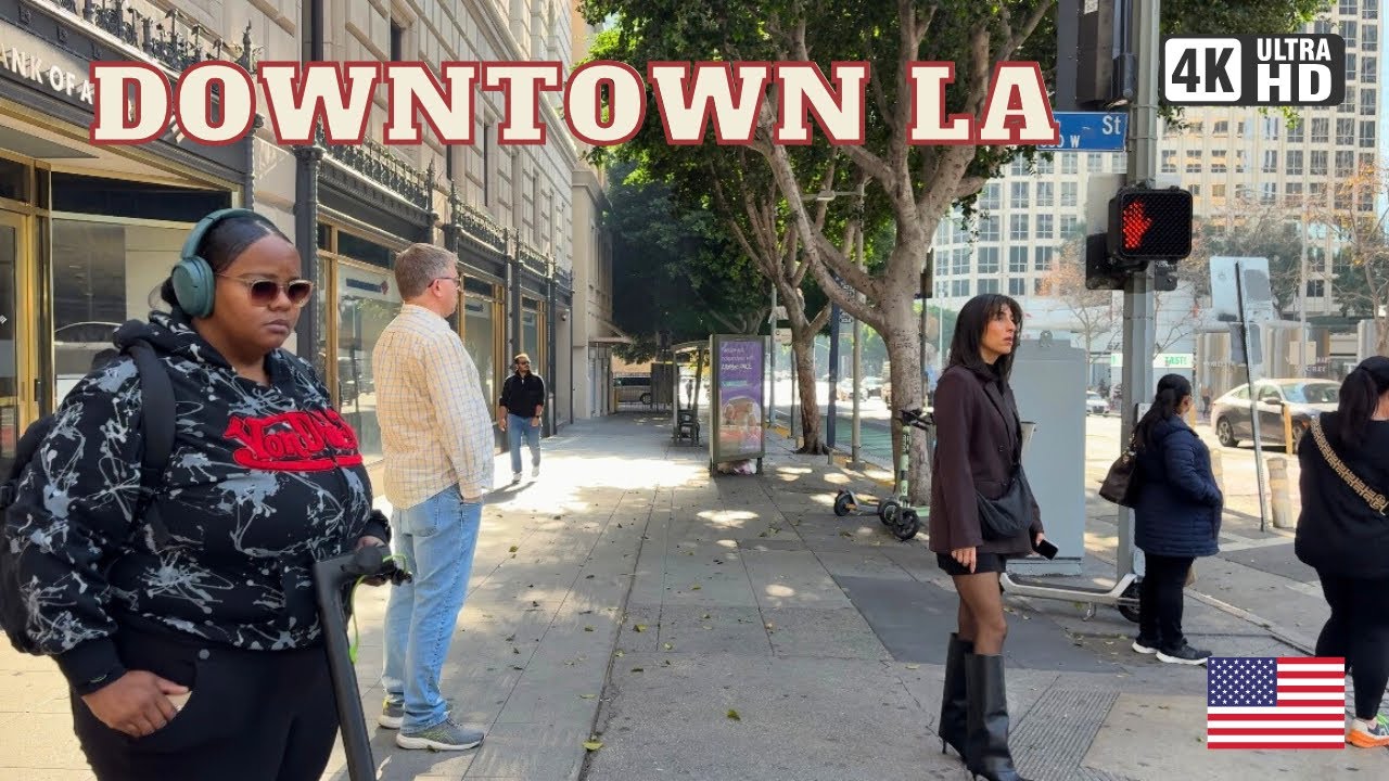 Downtown, LA - January 23, 2026 | Walking Tour 4K