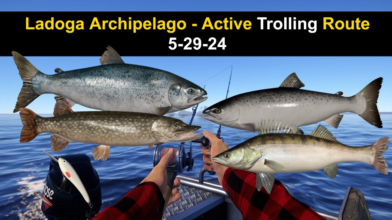 Russian Fishing 4, Ladoga Archipelago - Active Trolling Route 5-29-24