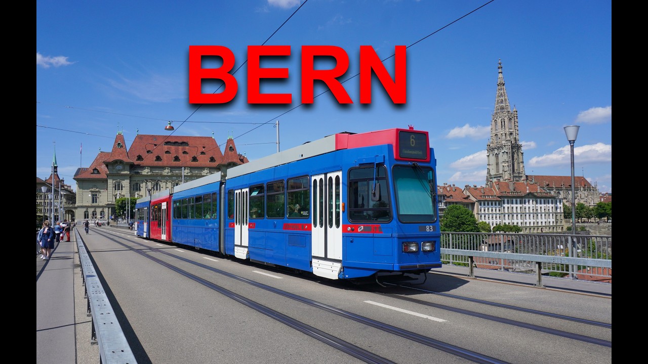 Swiss Trams in Bern - Vevey Be 4/8 - Blaues Bähnli Be 4/10