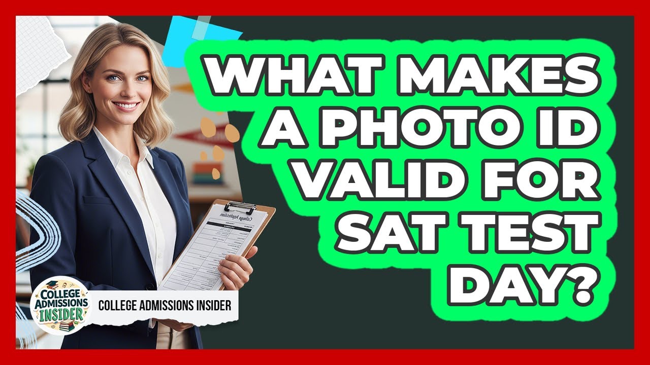 What Makes A Photo ID Valid For SAT Test Day? - College Admissions Insider