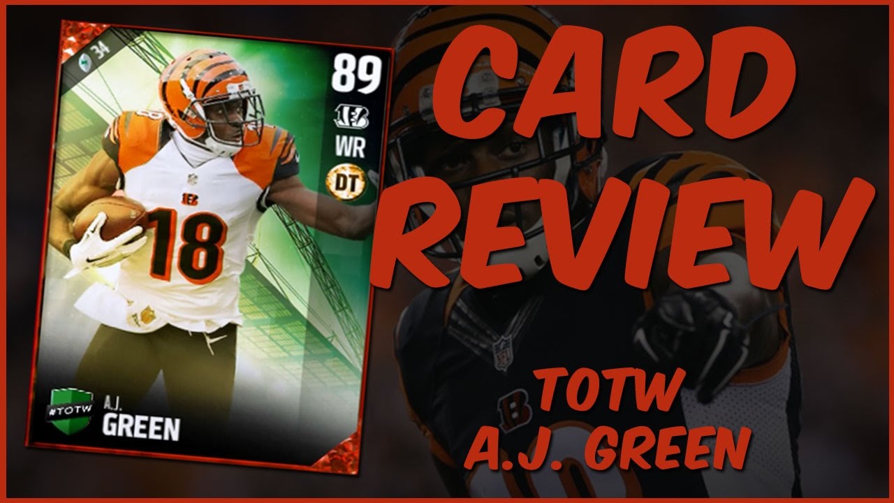MUT 17 Card Review | TOTW AJ Green Gameplay + Card Review