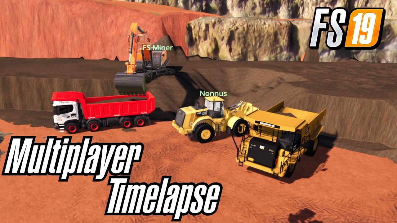 FS19 Dedi Server Multiplayer Mining Gameplay With Nonnus MCE Map Farming Simulator 19