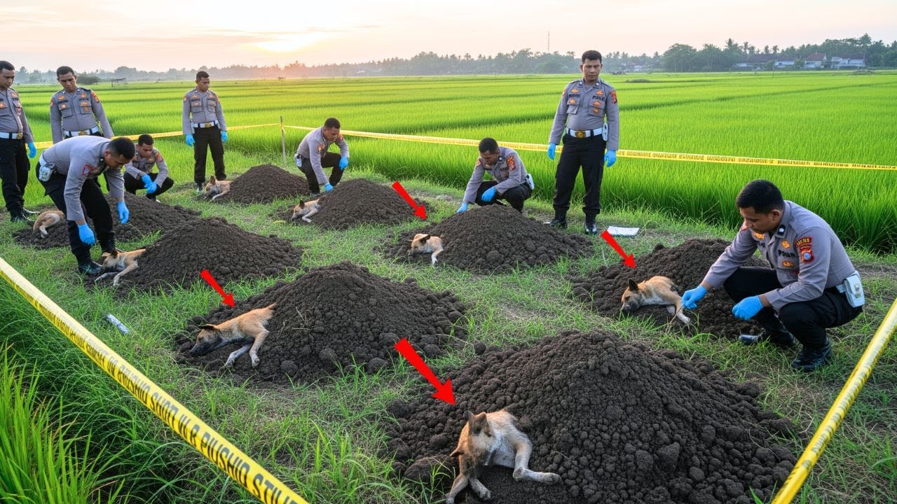 NGANJUK HEBOH‼️ Sawah Mendadak Jadi Kuburan Ratusan Anjing, Penemuan Bikin Geger!