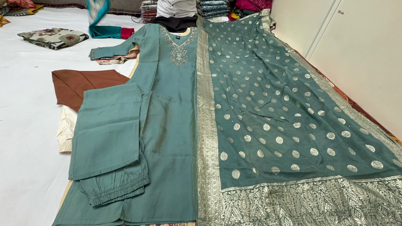 Chickpet Wholesale Beautiful Party wear Kurti sets @ Offer Prices. Single piece courier avail.