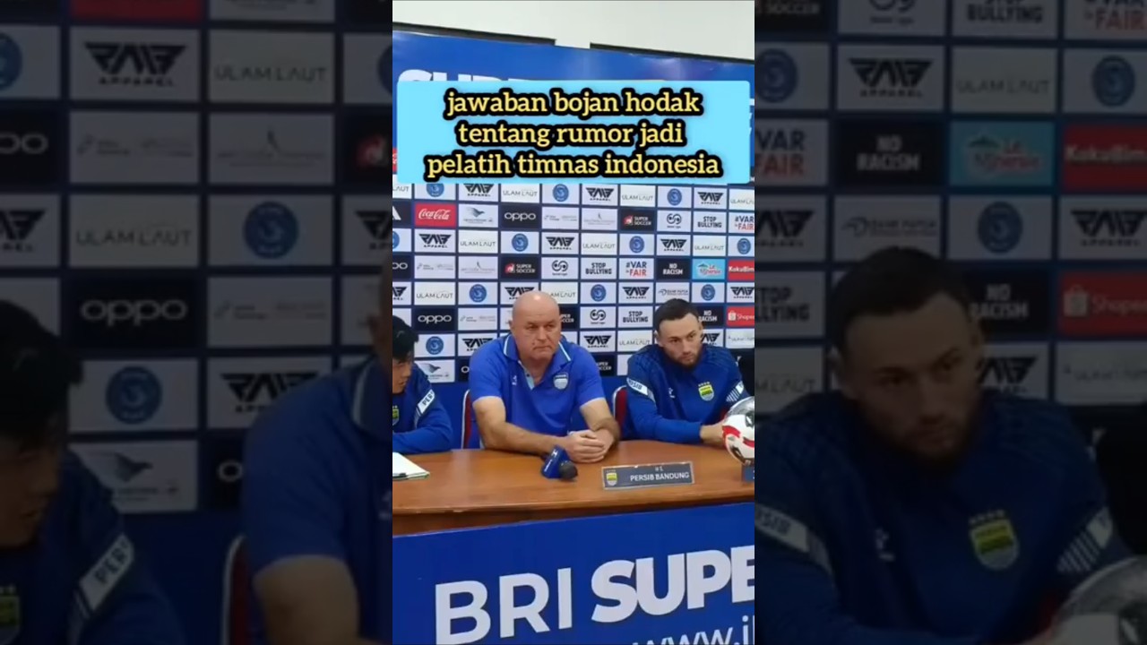 jawaban bojan hodak tentang rumor jadi pelatih timnas indonesia  #persib #timnas #bojanhodak